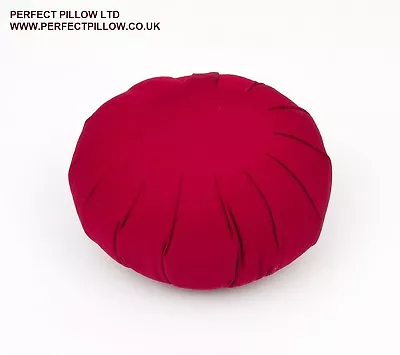 Organic Buckwheat Zafu Meditation Cushion> Gaberdineburgundy British Zen • $56.92